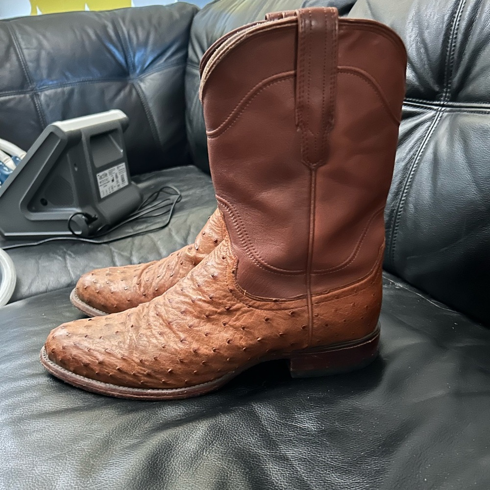 Men’s Tecovas ostrich boots